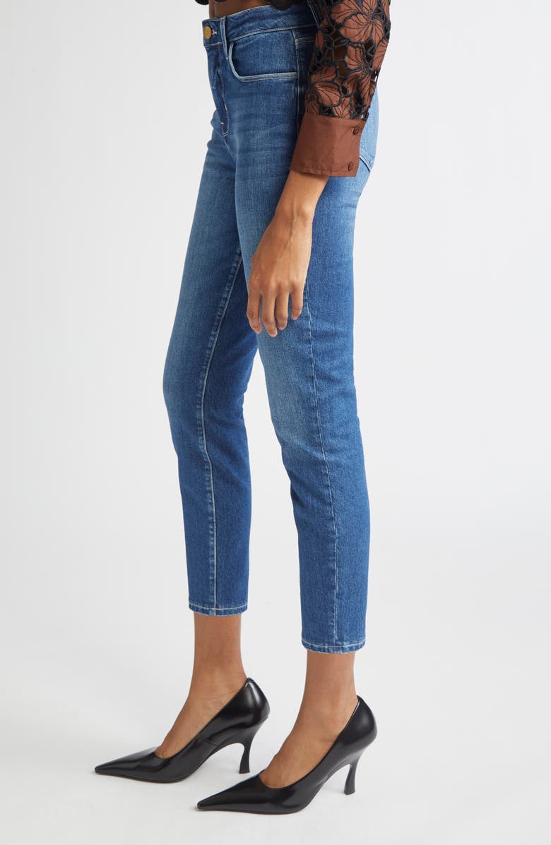 L'AGENCE Margot High Waist Skinny Jeans, Alternate, color, Baja