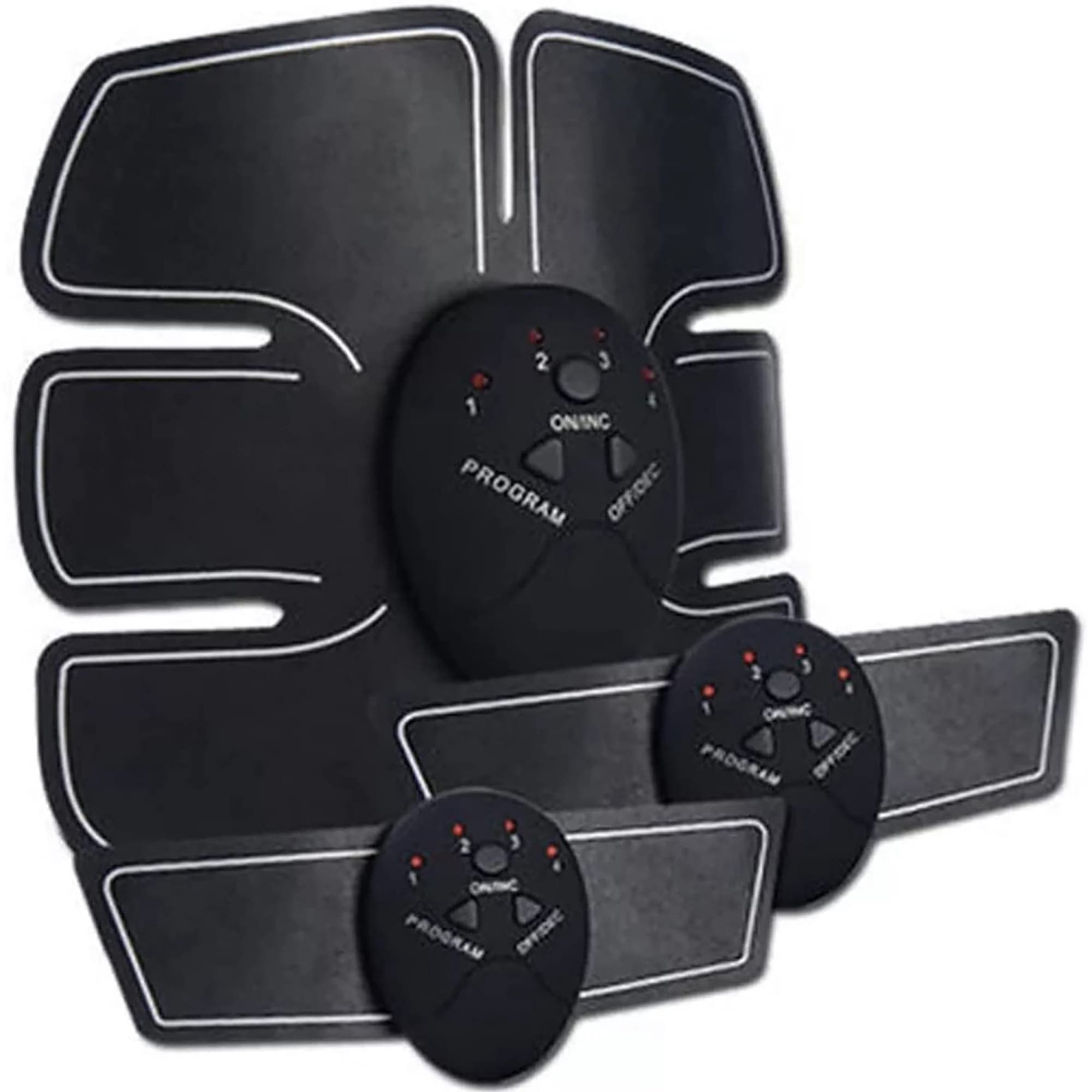 PURSONIC Abdominal Muscle Toner Massager in Black 