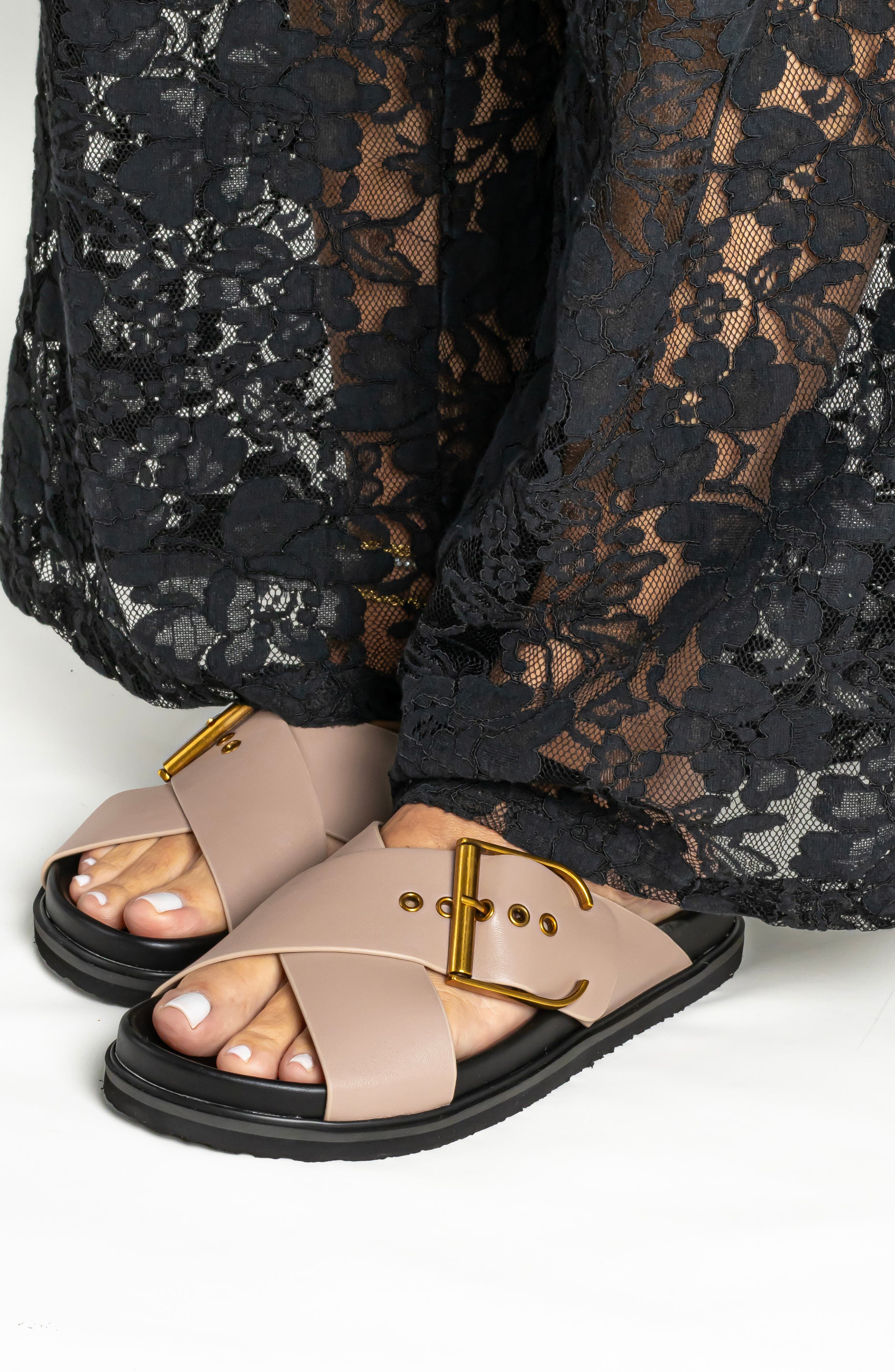 Barb Slide Sandal, Alternate, color, TAUPE