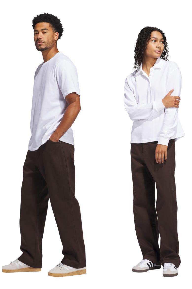 Kader Cotton Twill Pants, Alternate, color, DARK BROWN