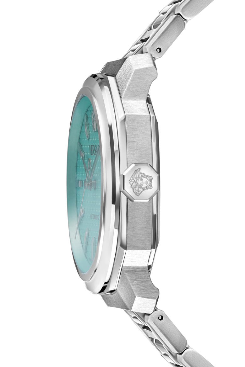 Dylos Icon Bracelet Watch, 42mm, Alternate, color, STAINLESS STEEL