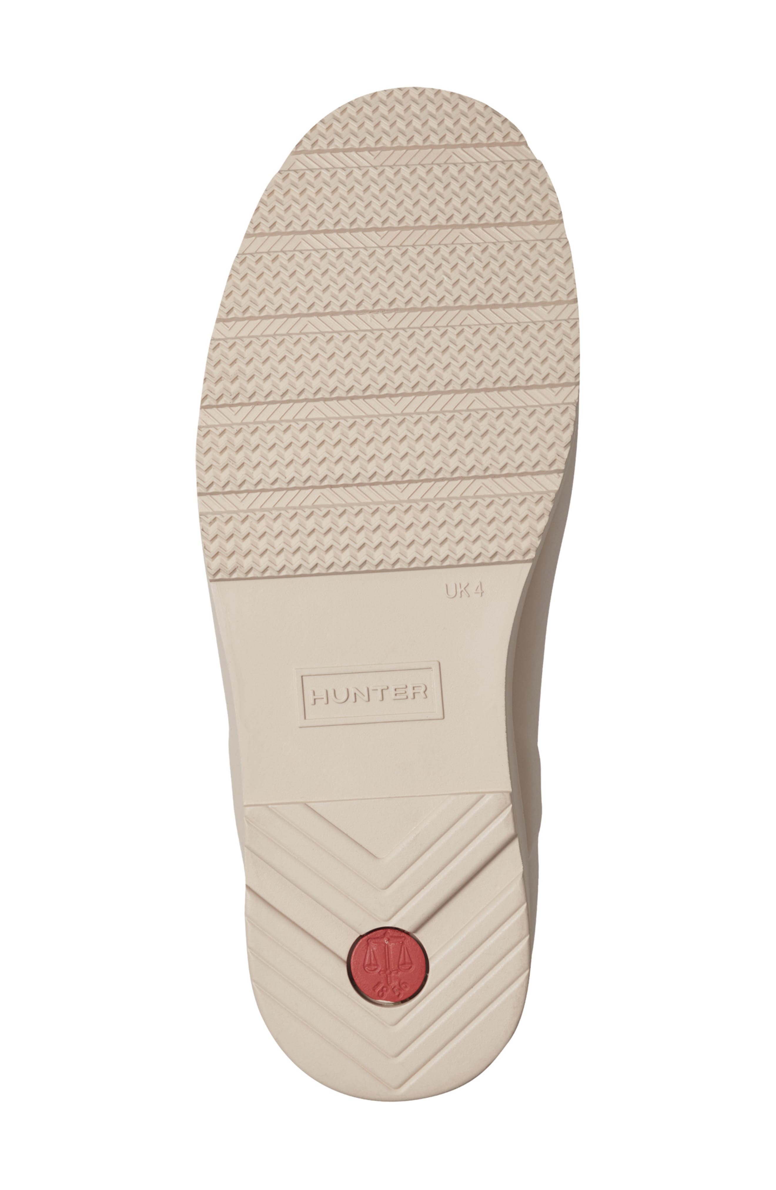 Hunter Play Short Faux Shearling Lined Waterproof Rain Boot, Alternate, color, Light Gray