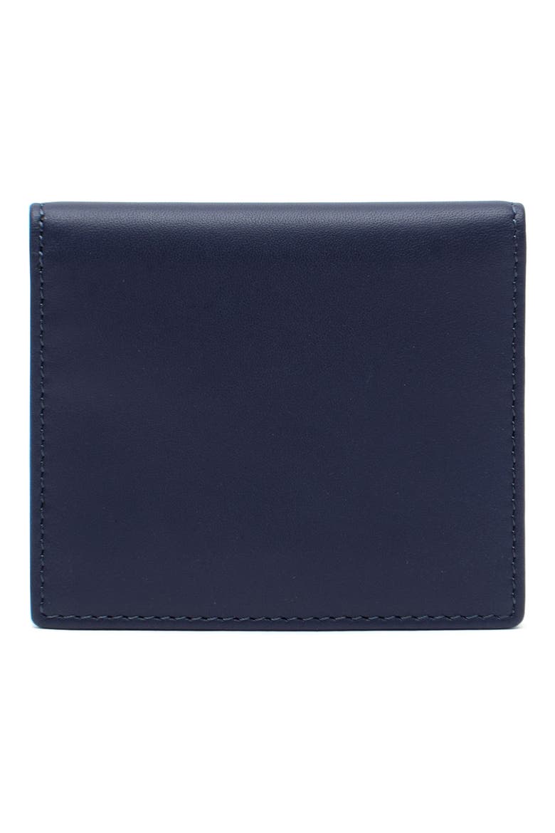 Cassie Bifold Leather Card Case, Alternate, color, ONYX BLUE