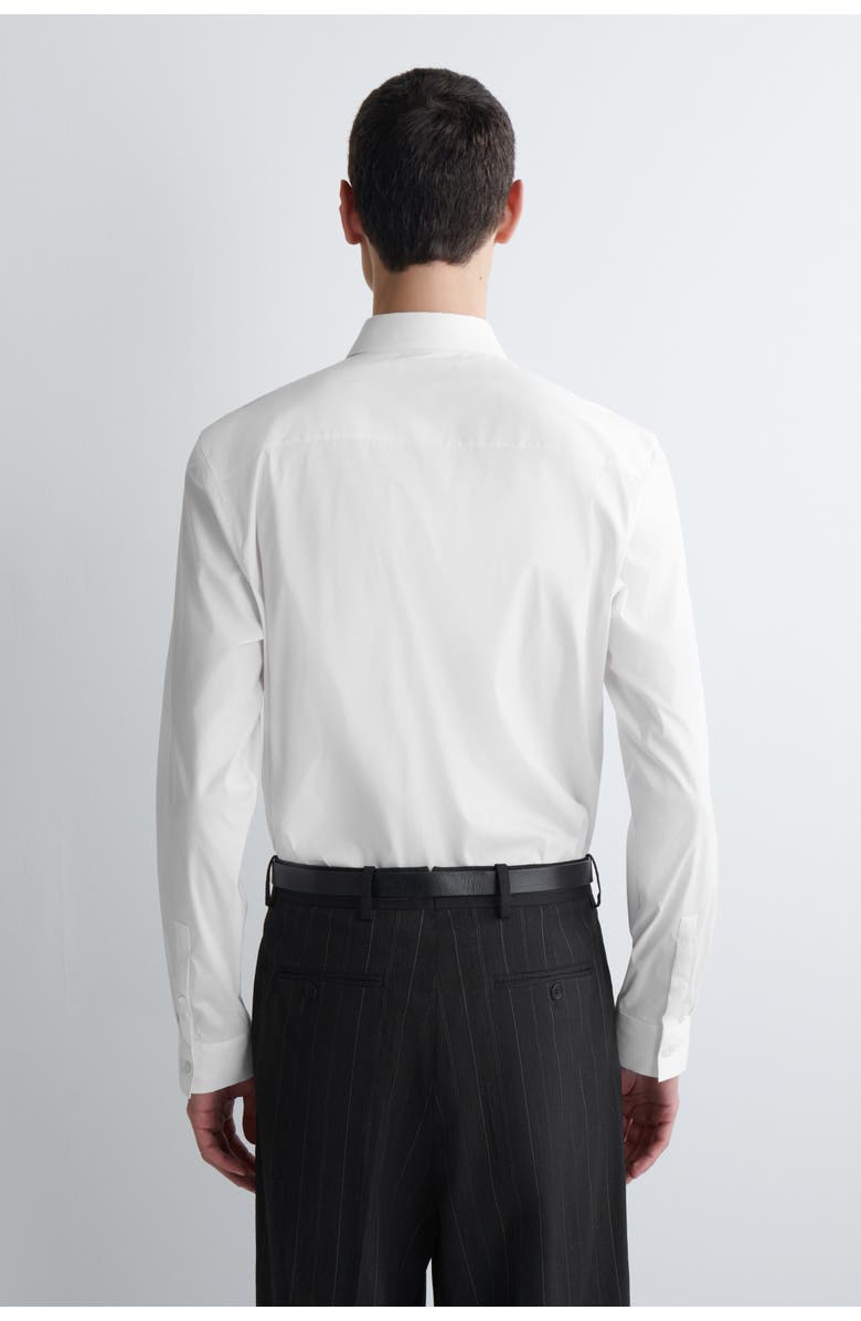 COS Slim Tailored Cotton-poplin Shirt, Alternate, color, White