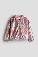 H&M Sequined Bomber Jacket