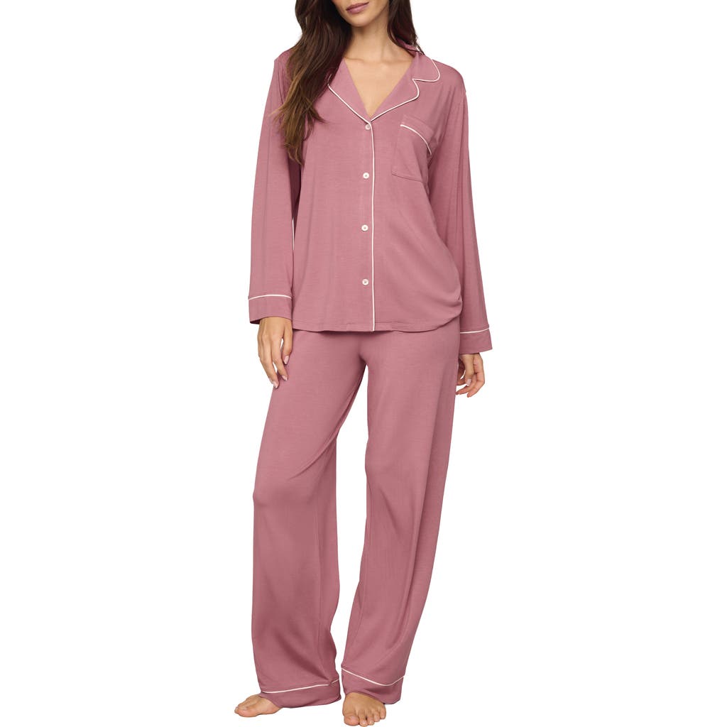 Eberjey Gisele Long Pajamas In Red