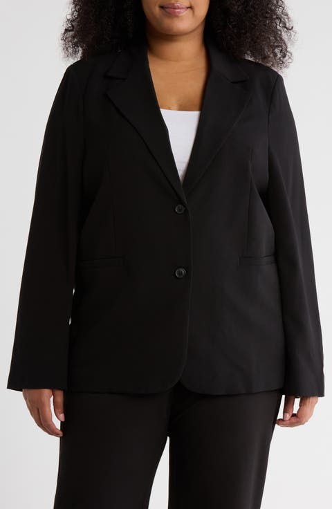 Oversized Boyfriend Blazer (Plus)