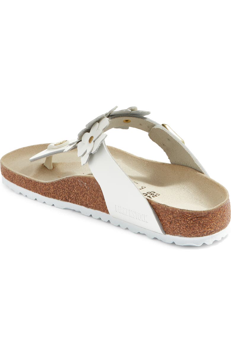 Birkenstock Gizeh Flower Flip Flop, Alternate, color, White