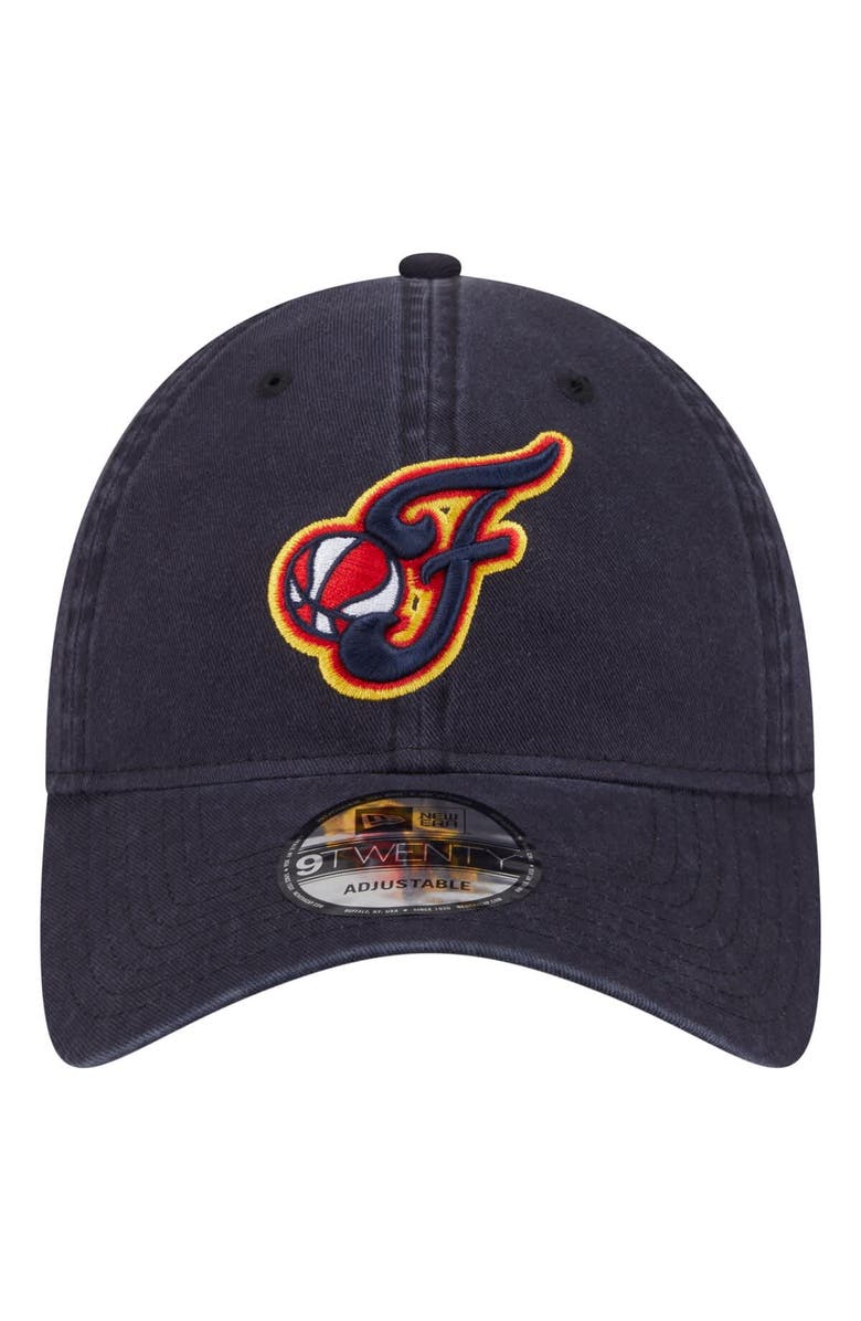 New Era Unisex New Era Navy Indiana Fever Core Alt Logo 9TWENTY Adjustable Hat, Alternate, color,
