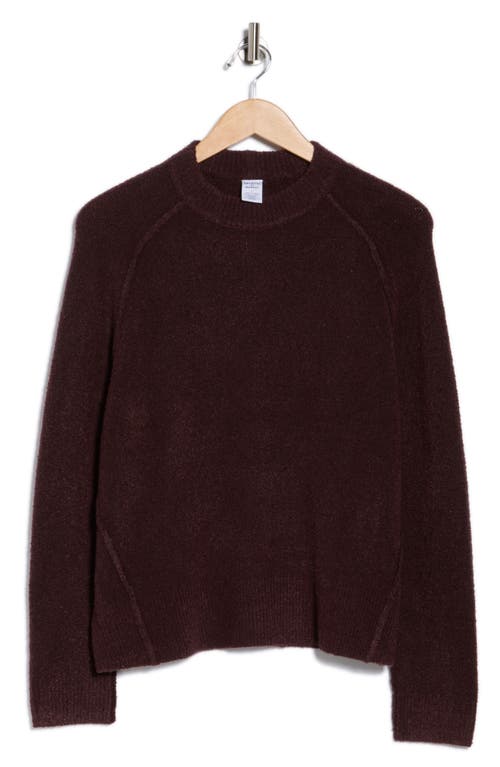 Melrose And Market Raglan Crewneck Sweater In Burgundy