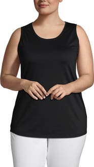 Lands' End Supima Cotton Tunic Tank Top