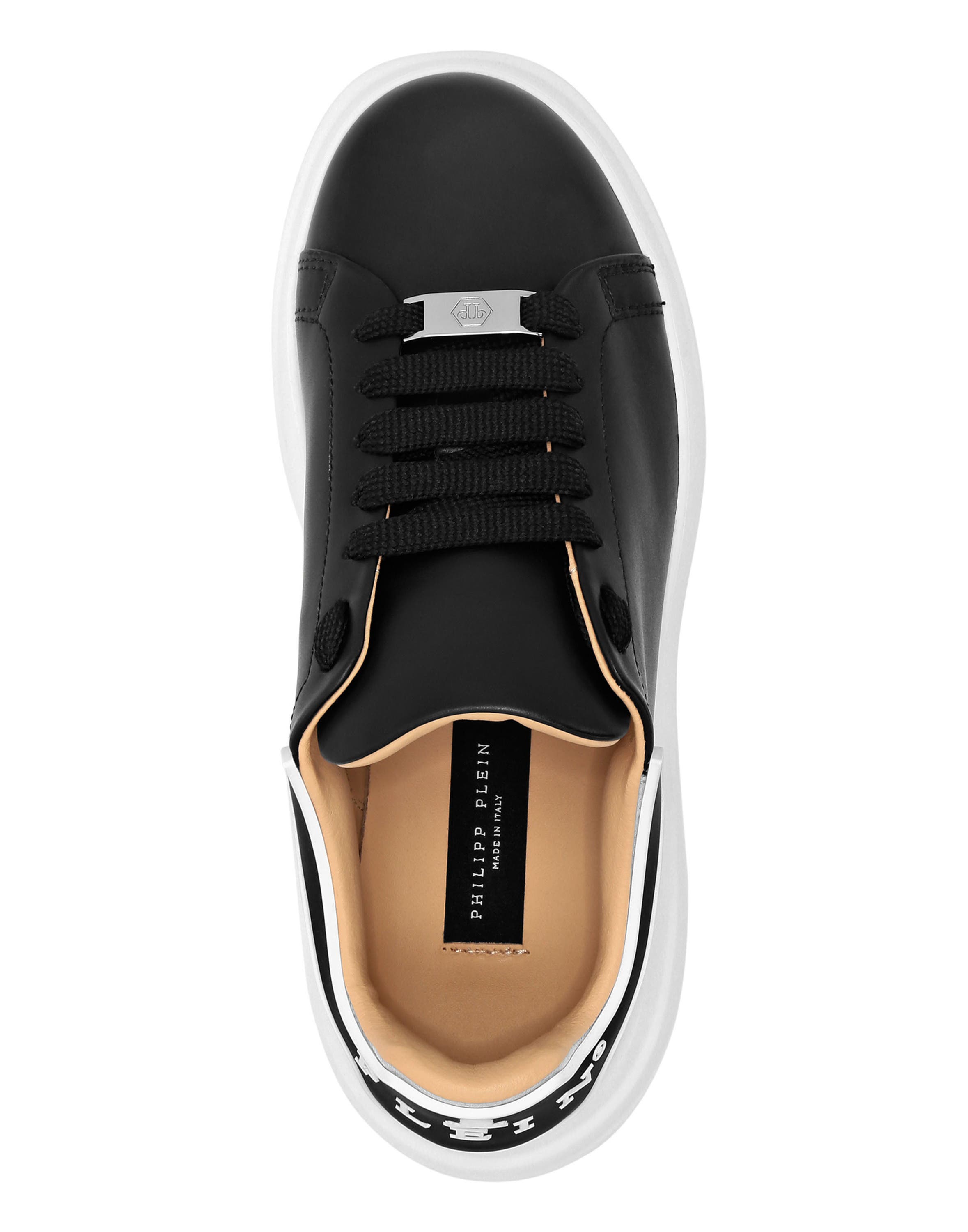 Leather Lo-Top Sneakers Unisex, Alternate, color, black/black