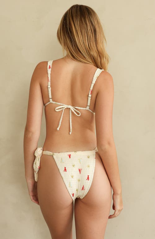 Dippin Daisys Amber Triangle Bikini Top In Red