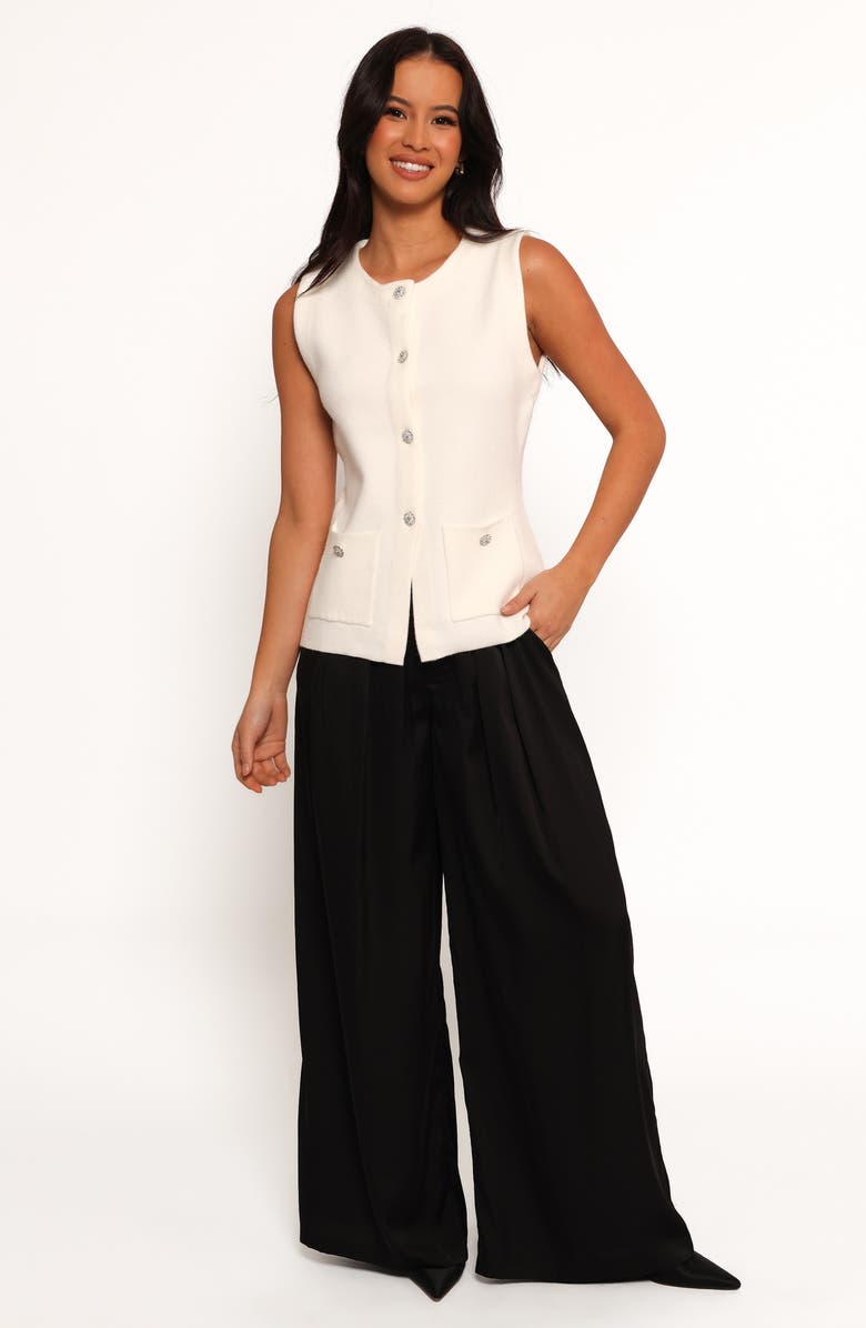 Petal & Pup Andrea V-Neck Sweater Vest, Alternate, color, 