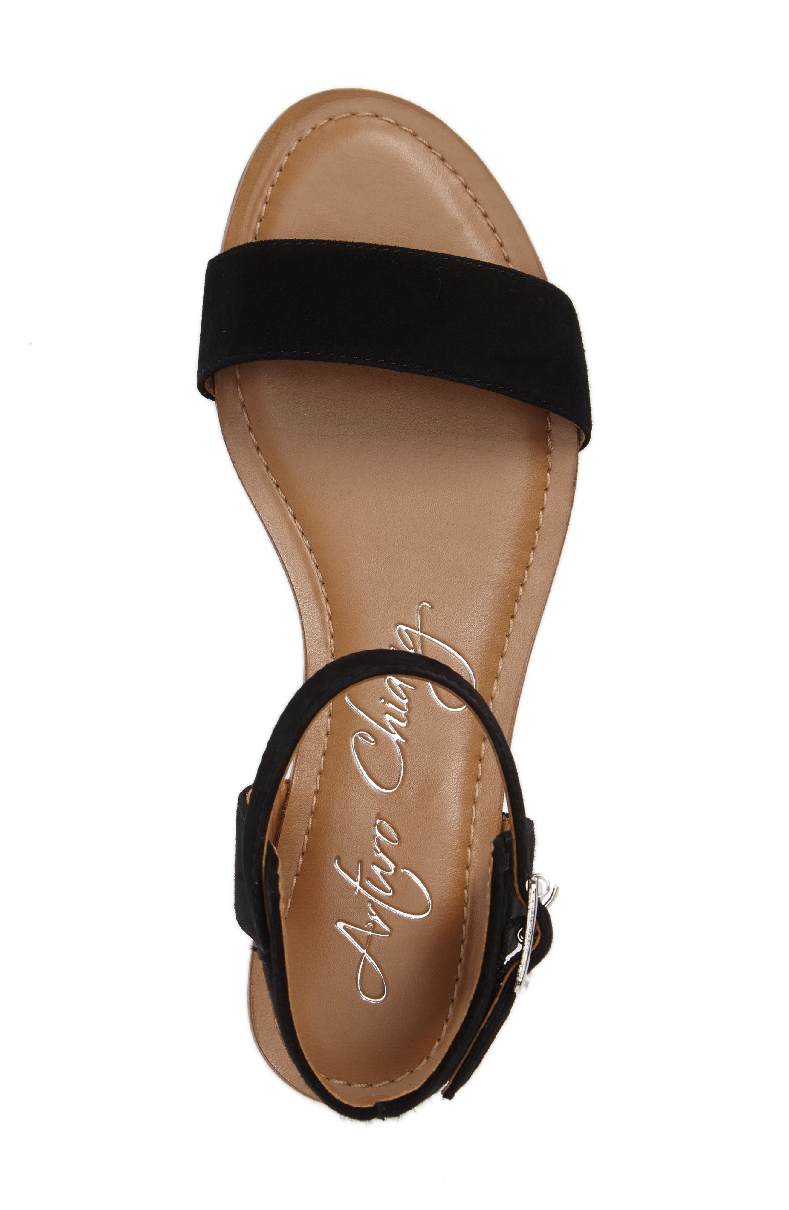 Wrenzi Sandal, Alternate, color, BLACK SUEDE