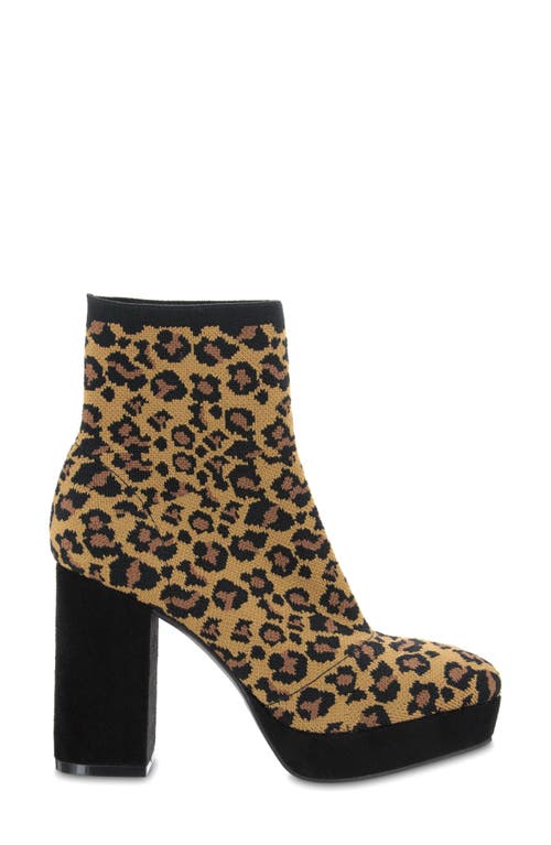 Mia Candra Platform Boot In Animal Print