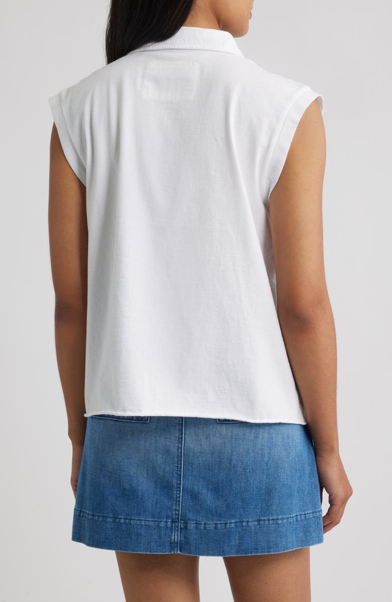 Frank & Eileen Popover Collar Top, Alternate, color, White
