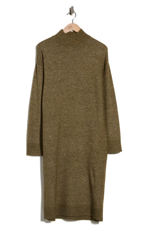 Mock Neck Sweater Dress