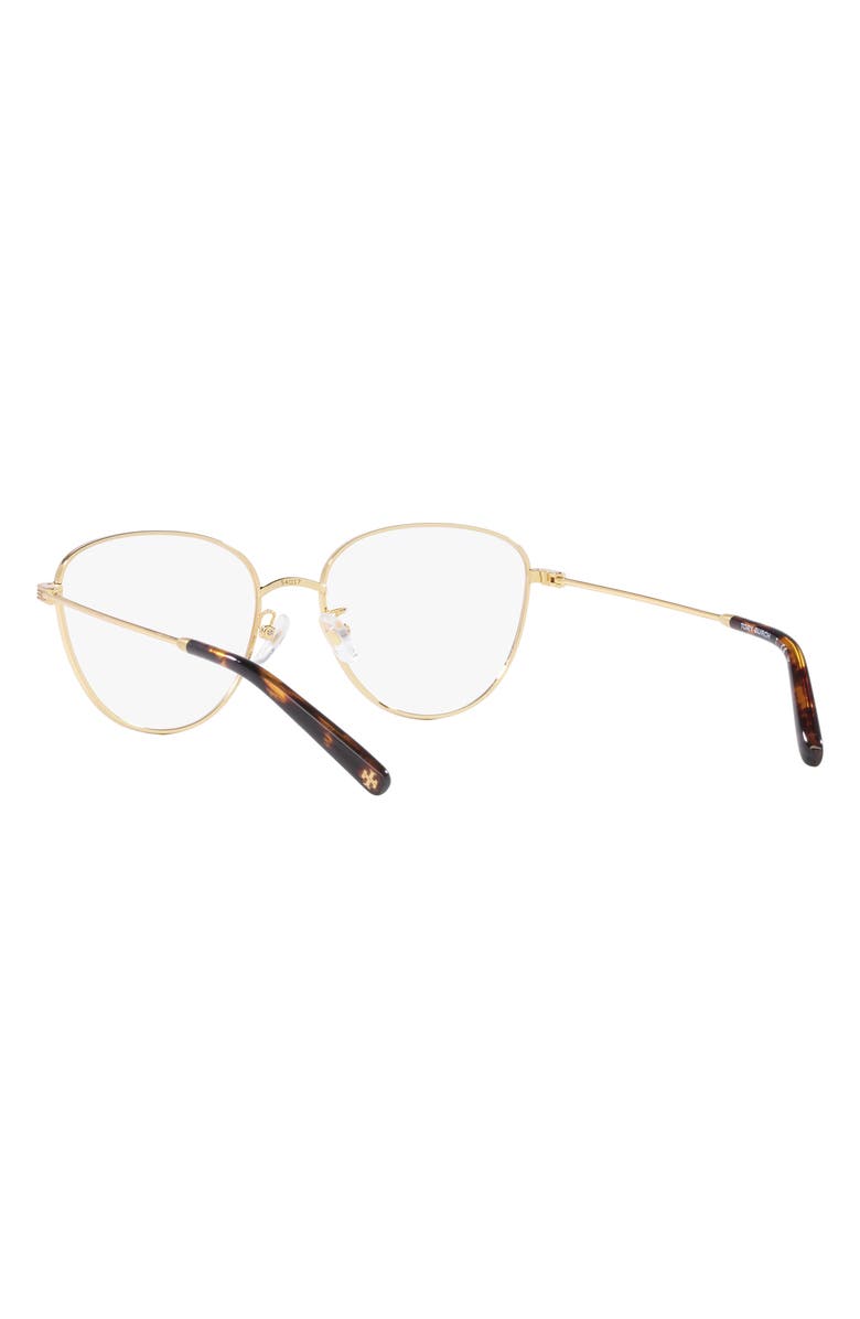 Tory Burch 54mm Oval Optical Glasses, Alternate, color,