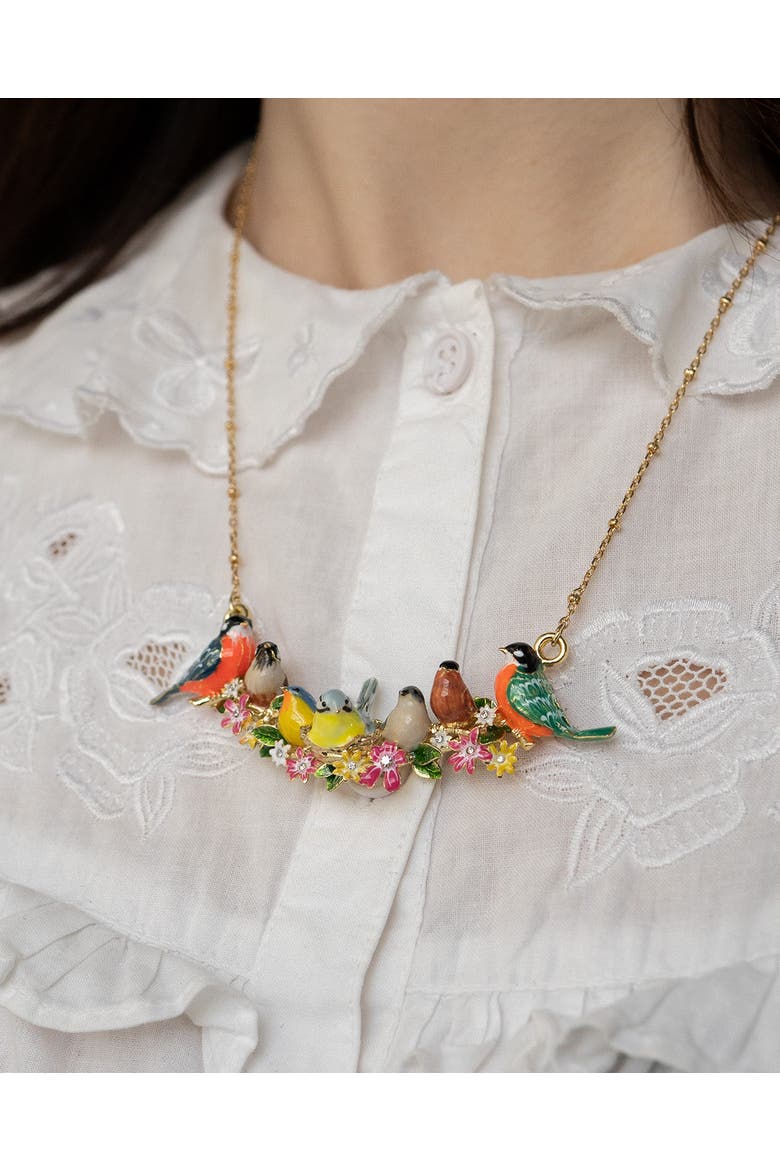 Goldcrest Songbird Serenade Necklace, Alternate, color, Songbird