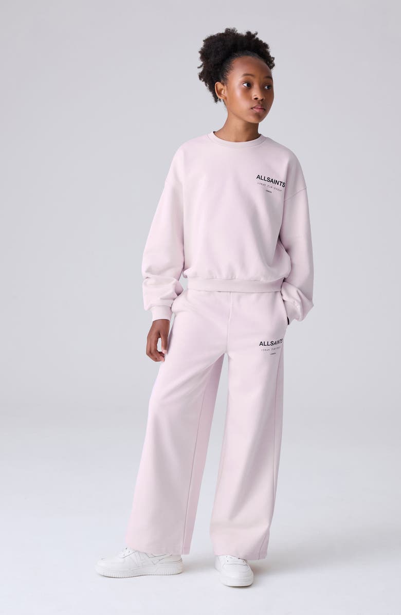 smALLSAINTS by ALLSAINTS Kids' Underground Sweatshirt & Sweat Pants Set, Alternate, color, Pink