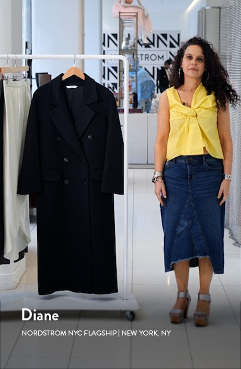 Hutton Double Breasted Wool Coat, sales video thumbnail