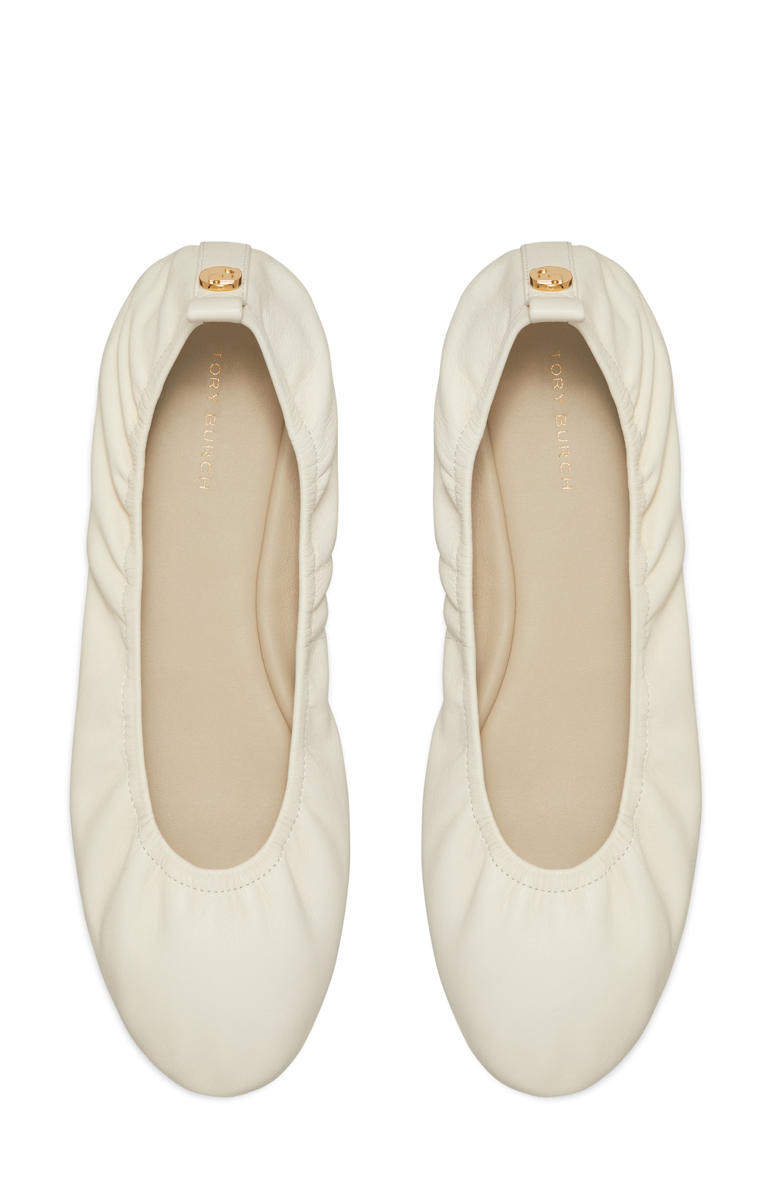 Tory Burch Eddie 2.0 Ballet Flat, Alternate, color, Light Cream