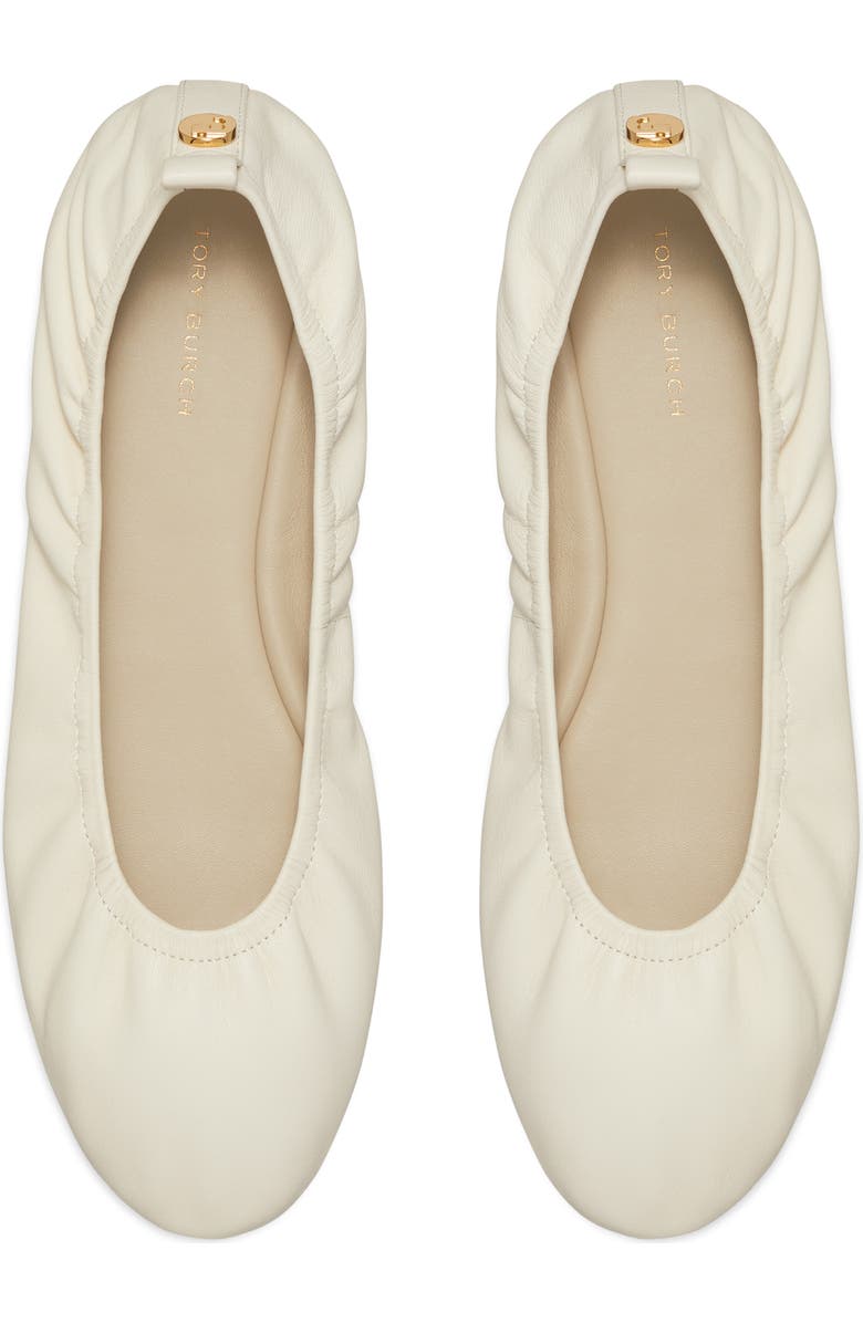 Tory Burch Eddie 2.0 Ballet Flat, Alternate, color, Light Cream