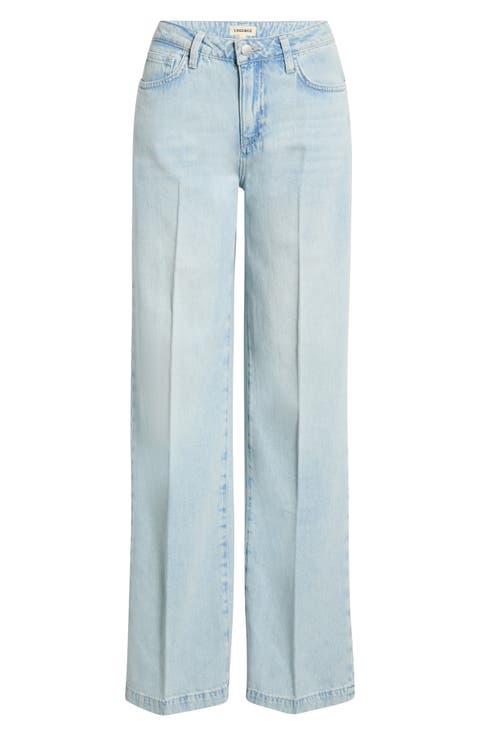 Scottie High Waist Wide Leg Jeans (Lago)