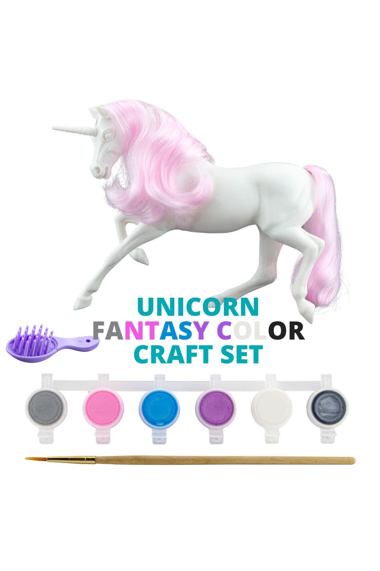 Freedom Series 112 Scale Paint & Play Unicorn, Alternate, color, Multicolored