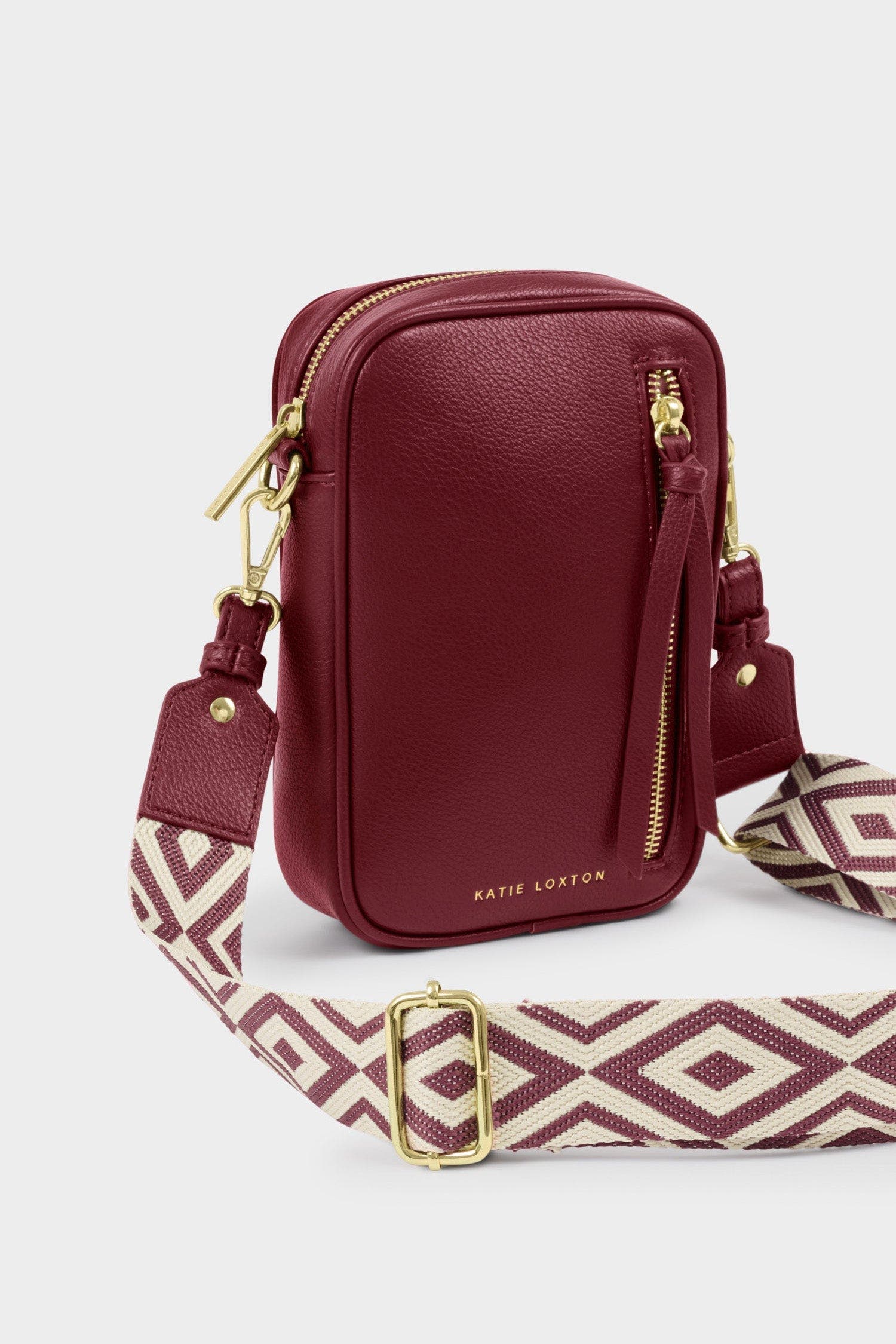 Katie Loxton Hallie Small Crossbody Bag in Cherry, Alternate, color, Cherry