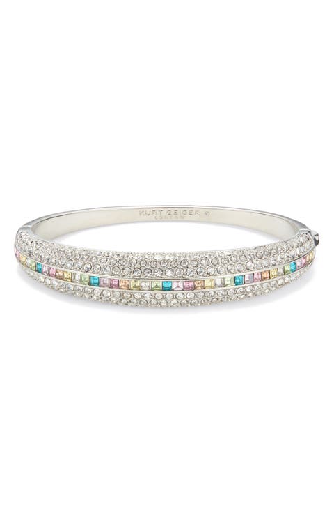 Mulitcolor Pavé Crystal Dome Bangle