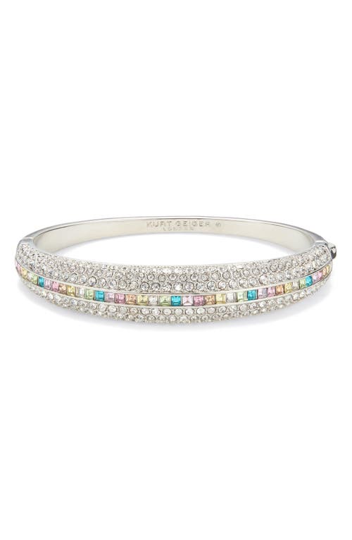 KURT GEIGER KURT GEIGER LONDON MULITCOLOR PAVÉ CRYSTAL DOME BANGLE