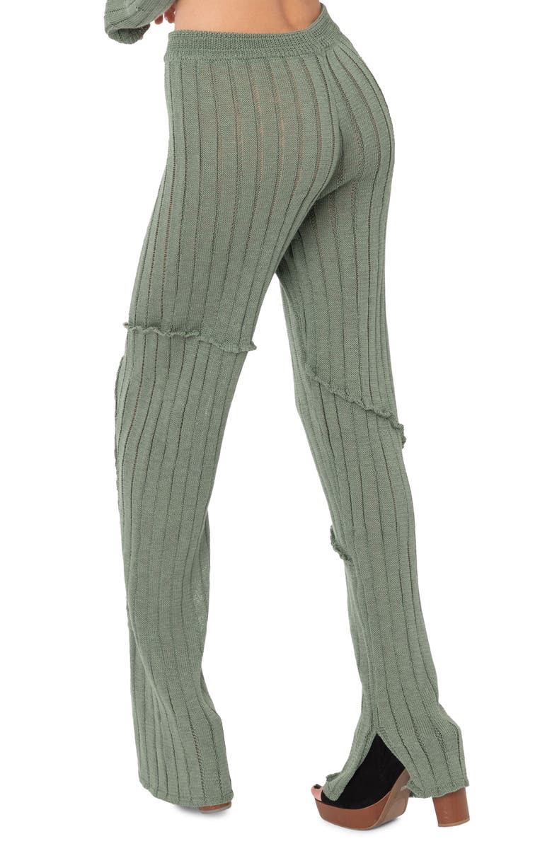 EDIKTED Harley Knit Bootcut Pants, Alternate, color, 