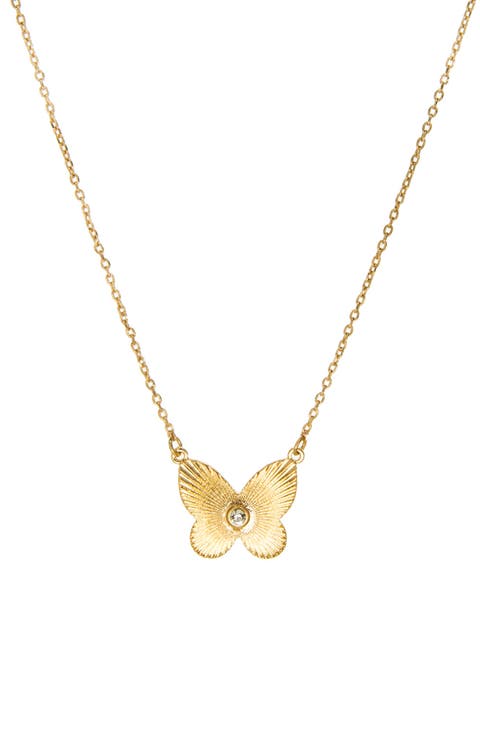 Waterproof Butterfly Pendant Necklace