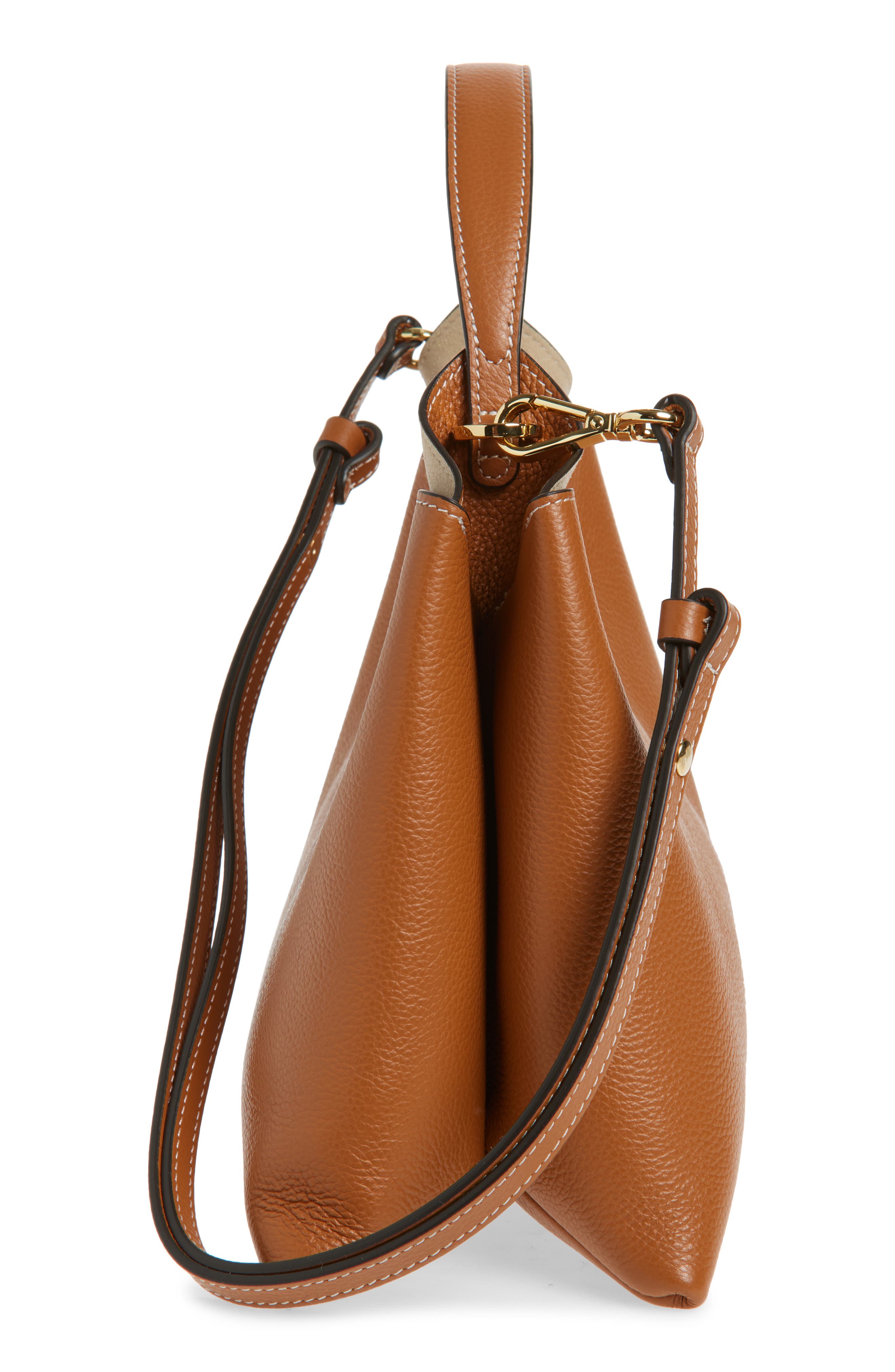 Ree Projects Elieze Medium Leather Handbag, Alternate, color, Caramel