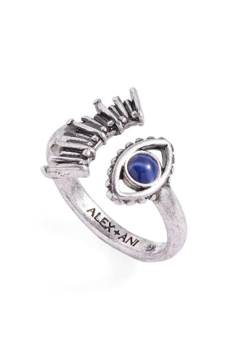 Alex and Ani Evil Eye Wrap Ring, Alternate, color, 