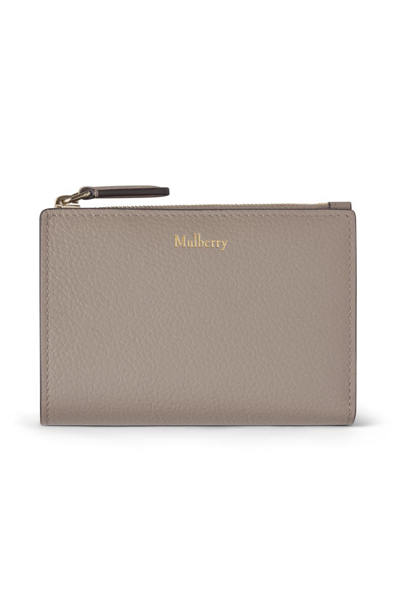 Mulberry Continental Bifold Zipped Wallet, Main, color, Cashmere Taupe