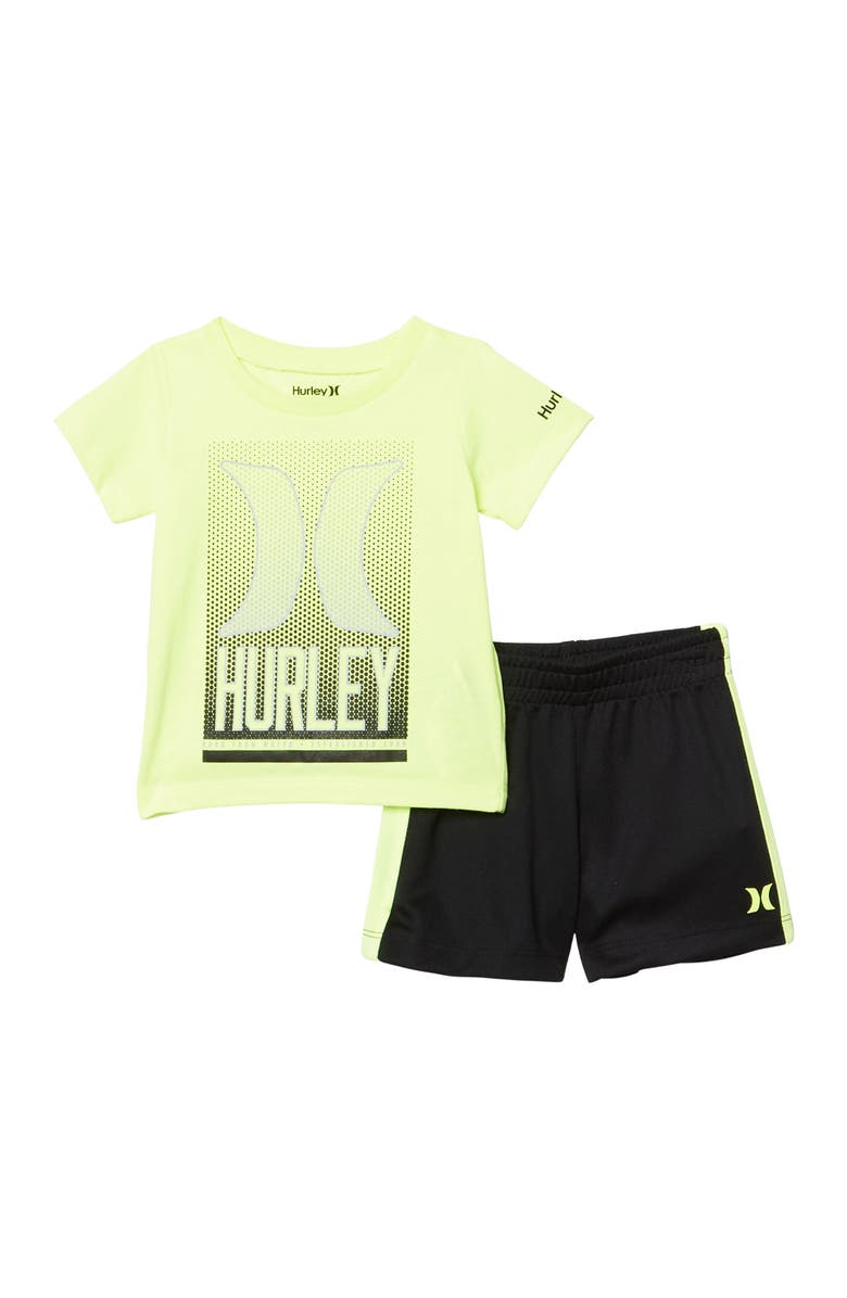 Hurley Optic T-Shirt & Shorts Set, Main, color, 