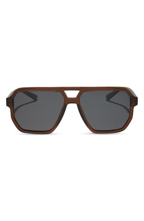 Cameron 57mm Polarized Navigator Sunglasses