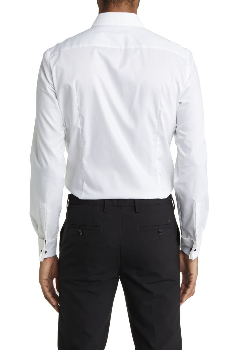 Hank Slim Fit Easy Iron Bibbed Tuxedo Shirt, Alternate, color, WHITE