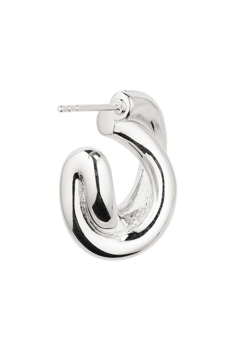The Diana Hoop Earrings, Alternate, color, 925 STERLING SILVER