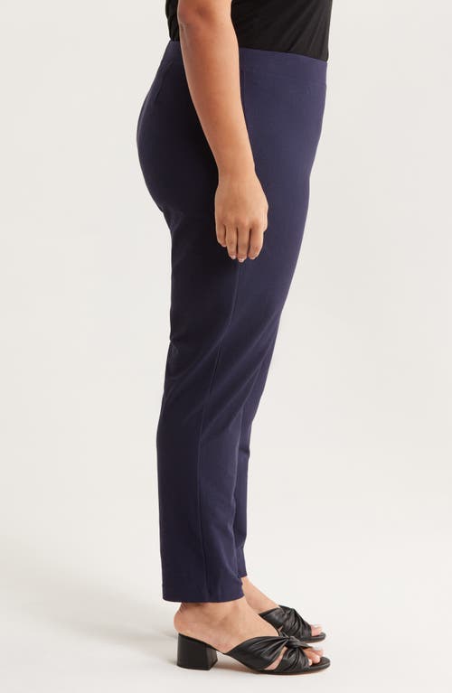 Eileen Fisher Slim Ankle Pants In Blue