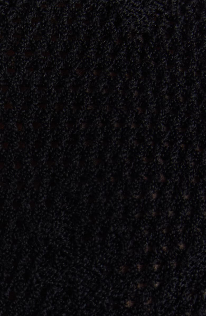 Givenchy Long Sleeve Open Back Body-Con Sweater Dress, Alternate, color, Black