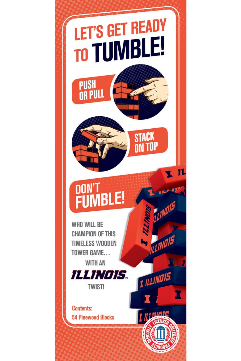 Illinois Fighting Illini Tumble Tower, Alternate, color, Multicolor