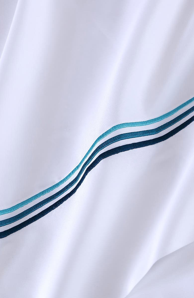 Pure Parima 700 Thread Count Egyptian Cotton Sateen Bratta Embroidery Triple Luxe Sateen 4-Piece Sheet Set, Alternate, color,