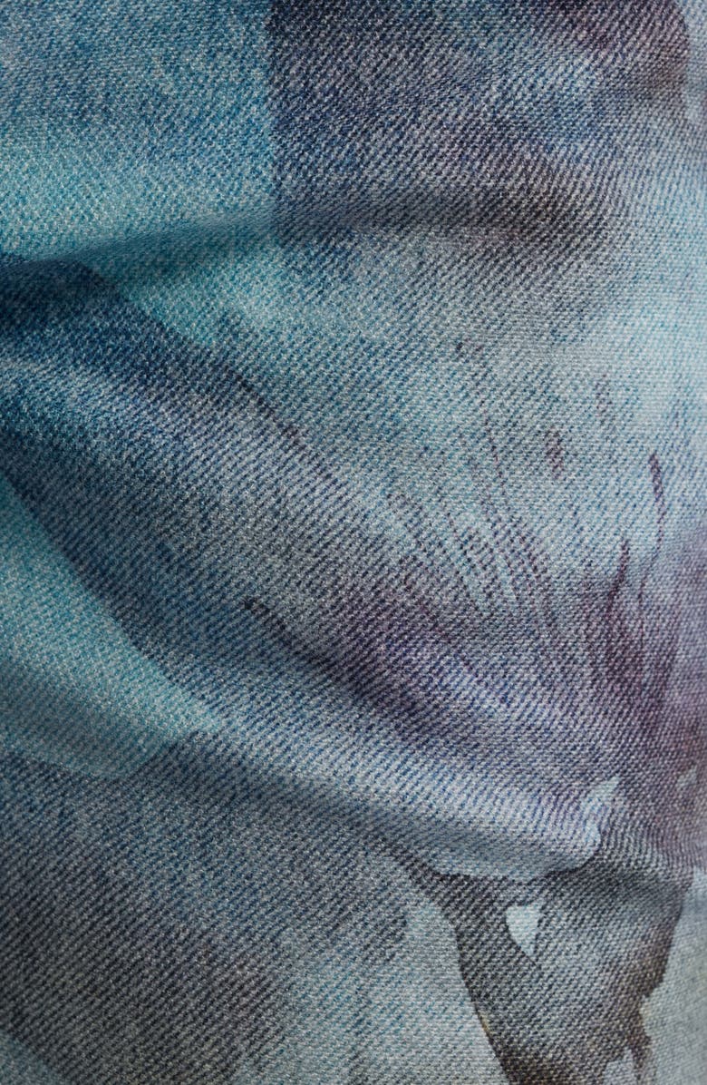 Free People West Coast Illusions Print Jeans, Alternate, color, Watercolor Blooms Co