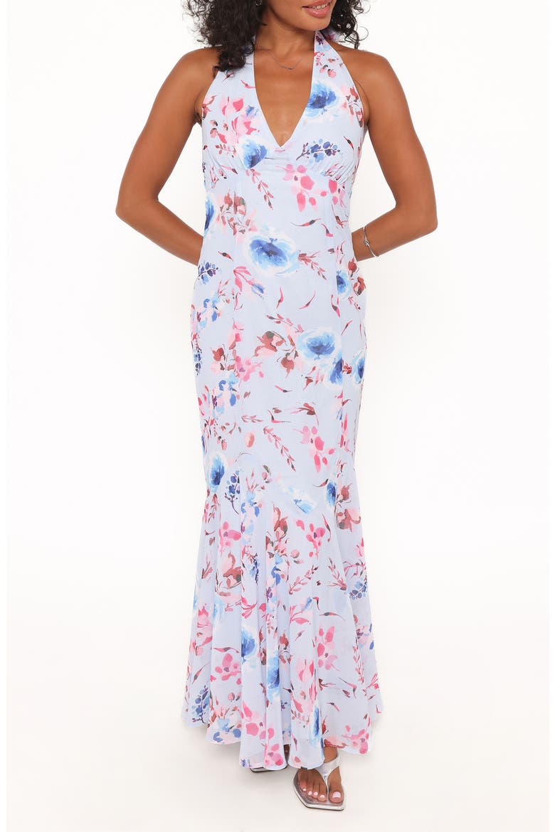 Lavie Floral Maxi Dress, Main, color, BLUE FLORAL