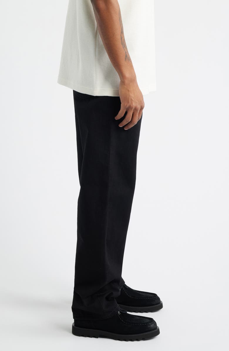 Carhartt Work In Progress Aaron Tapered Regular Fit Jeans, Alternate, color, Black (Rinsed)