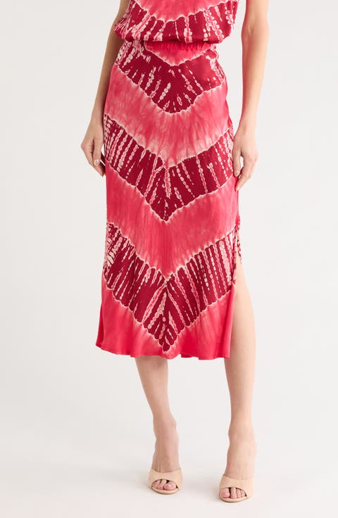 Felicity Satin Midi Skirt